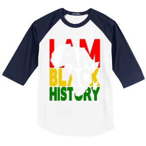 I Am Black History Month African American Pride Celebration Gift Baseball Sleeve Shirt