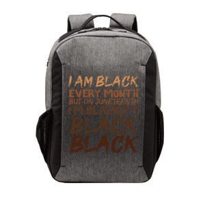 I Am Black Every Month Juneteenth Blackity Vector Backpack