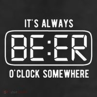 ItS Always Beer OClock Somewhere Summer 7 Panel Mesh Trucker Snapback Hat