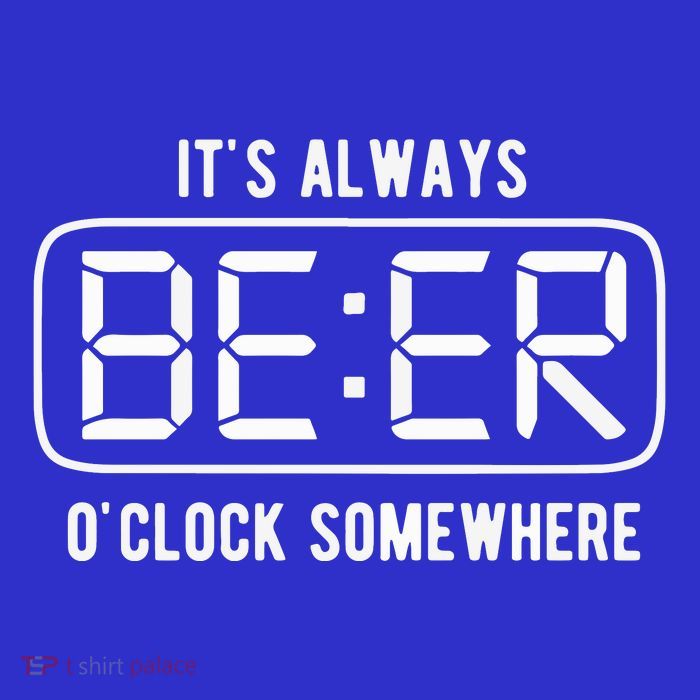 ItS Always Beer OClock Somewhere Summer Button