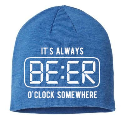 ItS Always Beer OClock Somewhere Summer Sustainable Beanie