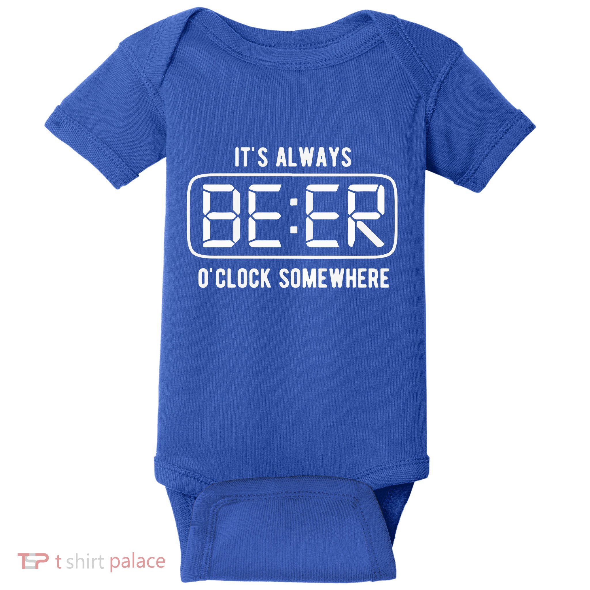 ItS Always Beer OClock Somewhere Summer Baby Bodysuit