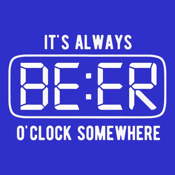 ItS Always Beer OClock Somewhere Summer Short Acrylic Beanie