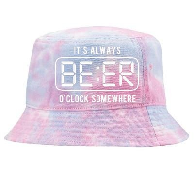 ItS Always Beer OClock Somewhere Summer Tie-Dyed Bucket Hat