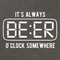ItS Always Beer OClock Somewhere Summer Cotton Canvas Backpack