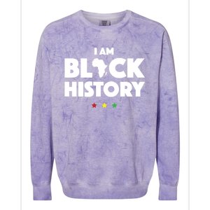 I Am Black History Funny Gift Africa Pride Black History Month Colorblast Crewneck Sweatshirt