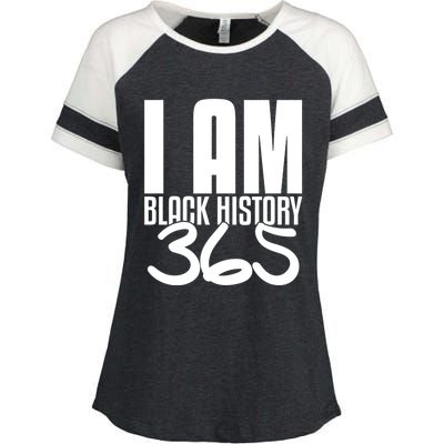 I Am Black History 365 Black Pride Cute Gift Enza Ladies Jersey Colorblock Tee