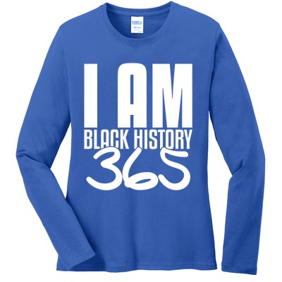 I Am Black History 365 Black Pride Cute Gift Ladies Long Sleeve Shirt