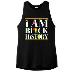 I Am Black History Month Juneteenth Freedom Day Independence Meaningful Gift Ladies PosiCharge Tri-Blend Wicking Tank