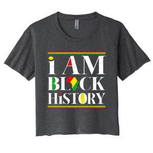 I Am Black History Month Juneteenth Freedom Day Independence Meaningful Gift Women's Crop Top Tee