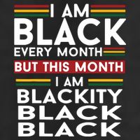 I Am Black Every Month But This Month I'm Blackity Black Adult Drive Performance Visor
