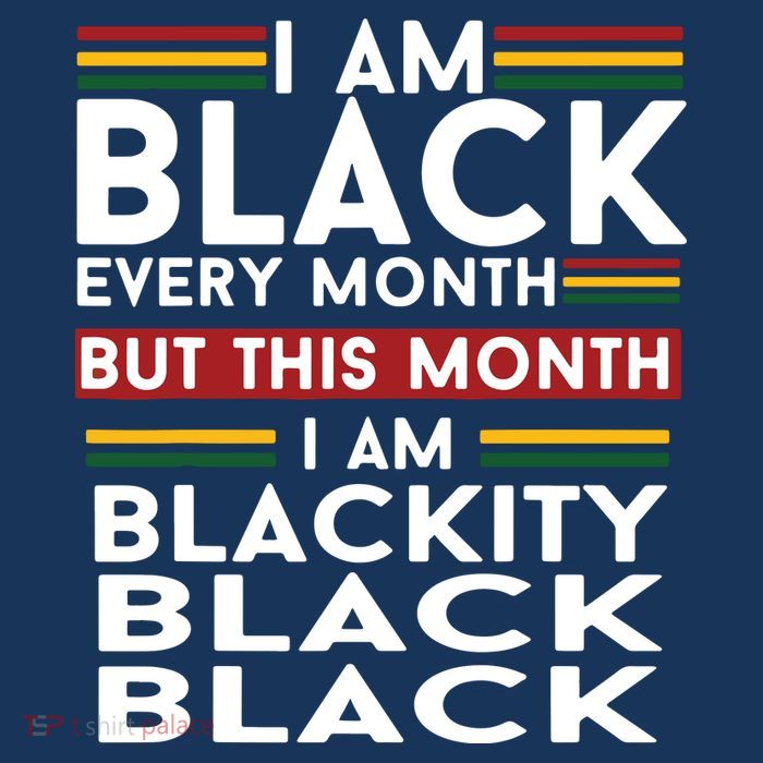I Am Black Every Month But This Month I'm Blackity Black Cooling Performance Long Sleeve Crew