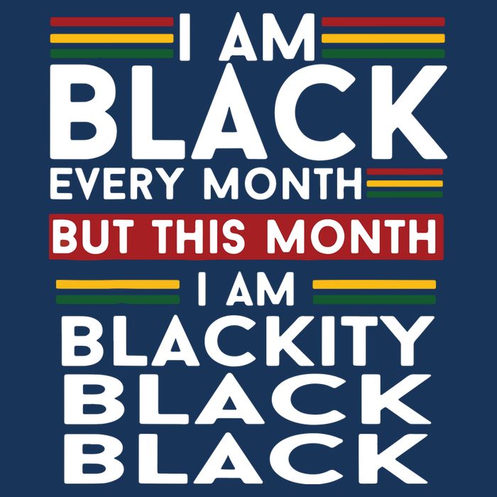 I Am Black Every Month But This Month I'm Blackity Black Visor