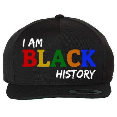 I Am Black History Gift Wool Snapback Cap