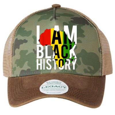 I Am Black History Black History Month & Pride Gift Legacy Tie Dye Trucker Hat