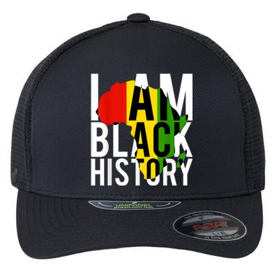 I Am Black History Black History Month & Pride Gift Flexfit Unipanel Trucker Cap