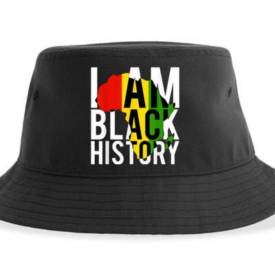 I Am Black History Black History Month & Pride Gift Sustainable Bucket Hat