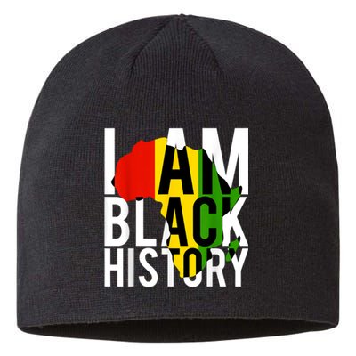 I Am Black History Black History Month & Pride Gift Sustainable Beanie