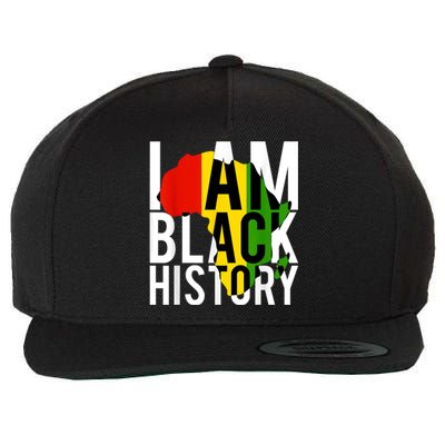 I Am Black History Black History Month & Pride Gift Wool Snapback Cap