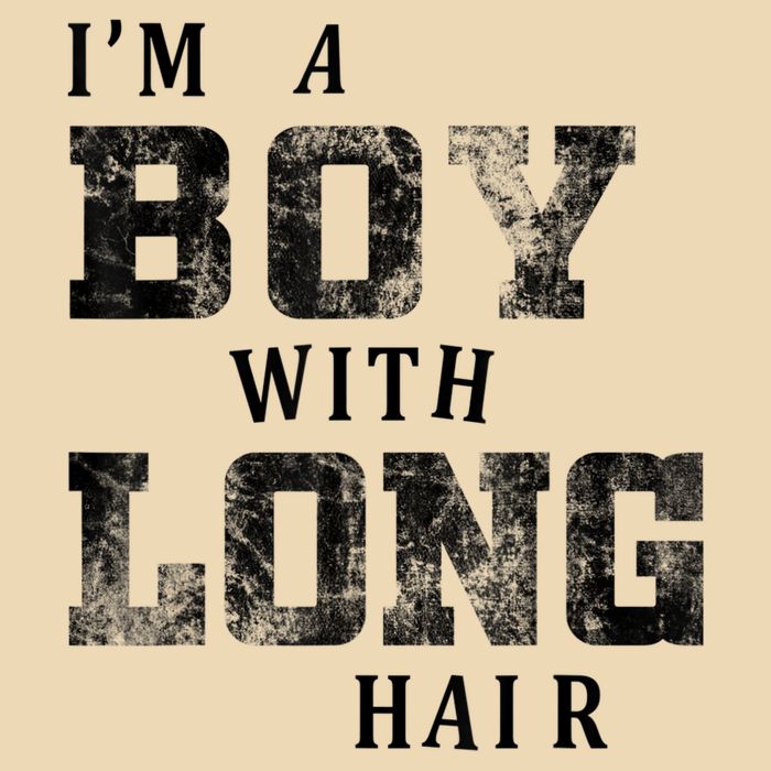 I'm A Boy With Long Hair Funny Long Hair Boy Cool Drawstring Bag
