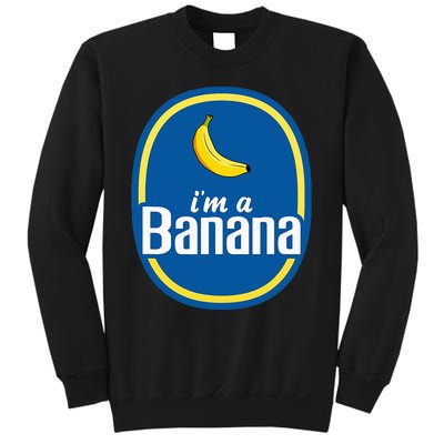 IM A Banana Costume Halloween Fruit Sticker Yellow Sweatshirt