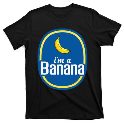 IM A Banana Costume Halloween Fruit Sticker Yellow T-Shirt