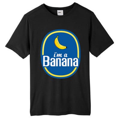 IM A Banana Costume Halloween Fruit Sticker Yellow Tall Fusion ChromaSoft Performance T-Shirt