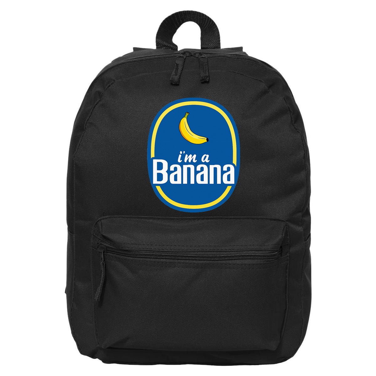 IM A Banana Costume Halloween Fruit Sticker Yellow 16 in Basic Backpack
