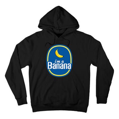 IM A Banana Costume Halloween Fruit Sticker Yellow Tall Hoodie