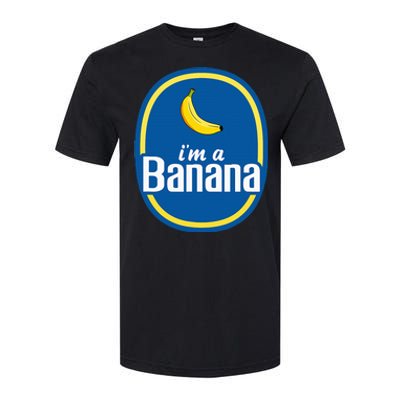 IM A Banana Costume Halloween Fruit Sticker Yellow Softstyle CVC T-Shirt