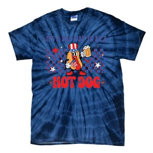 Its A Bad Day To Be A Hot Dog 4th Of July Fun Hotdog Lover Tie-Dye T-Shirt