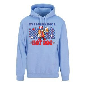 Its A Bad Day To Be A Hot Dog 4th Of July Fun Hotdog Lover Unisex Surf Hoodie