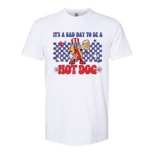 Its A Bad Day To Be A Hot Dog 4th Of July Fun Hotdog Lover Softstyle CVC T-Shirt