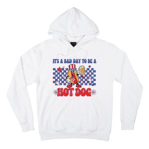 Its A Bad Day To Be A Hot Dog 4th Of July Fun Hotdog Lover Hoodie