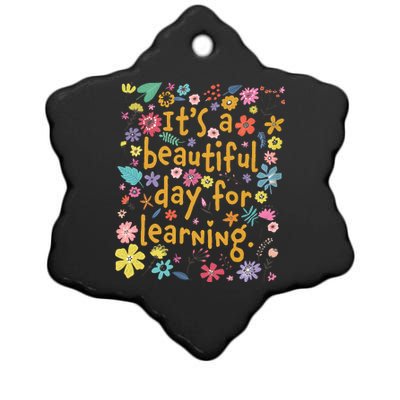 Its A Beautiful Day For Learning Ceramic Star Ornament