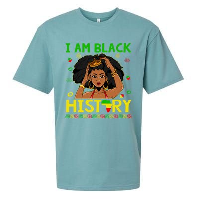 I Am Black History Juneteenth Afro American Blm Melanin Cute Gift Sueded Cloud Jersey T-Shirt