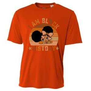 I Am Black History Juneteenth Black With Afro Hair Gift Cooling Performance Crew T-Shirt