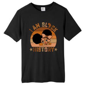 I Am Black History Juneteenth Black With Afro Hair Gift Tall Fusion ChromaSoft Performance T-Shirt