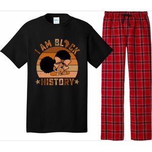 I Am Black History Juneteenth Black With Afro Hair Gift Pajama Set