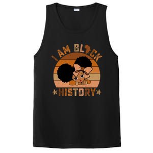 I Am Black History Juneteenth Black With Afro Hair Gift PosiCharge Competitor Tank