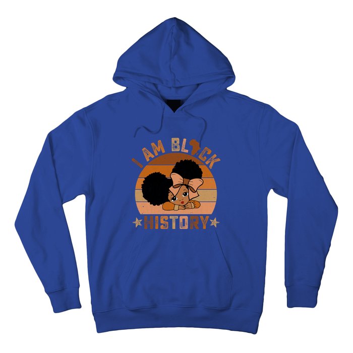 I Am Black History Juneteenth Black With Afro Hair Gift Hoodie