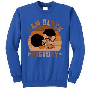 I Am Black History Juneteenth Black With Afro Hair Gift Sweatshirt