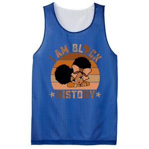 I Am Black History Juneteenth Black With Afro Hair Gift Mesh Reversible Basketball Jersey Tank