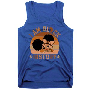 I Am Black History Juneteenth Black With Afro Hair Gift Tank Top