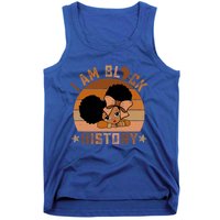 I Am Black History Juneteenth Black With Afro Hair Gift Tank Top