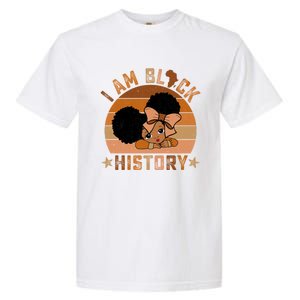 I Am Black History Juneteenth Black With Afro Hair Gift Garment-Dyed Heavyweight T-Shirt