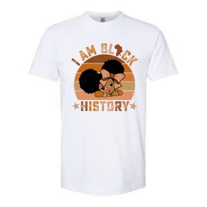 I Am Black History Juneteenth Black With Afro Hair Gift Softstyle CVC T-Shirt