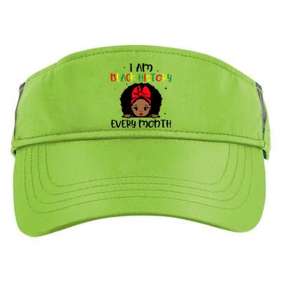 I Am Black History Every Month Gift Adult Drive Performance Visor