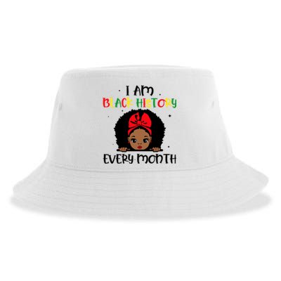 I Am Black History Every Month Gift Sustainable Bucket Hat