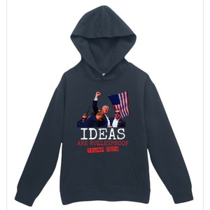 Ideas Are Bulletproof Trump 2024 Urban Pullover Hoodie